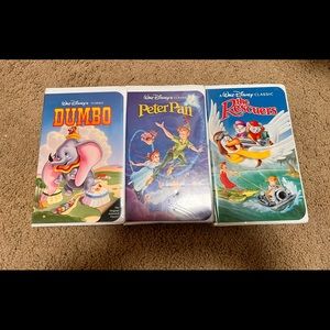 Disney vhs tapes 3 black diamond collectors edition